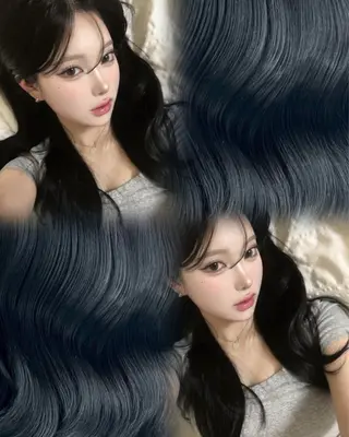 ロング カラー 🧸レイヤー× ベージュ🥯カホ🍯のヘアスタイル
