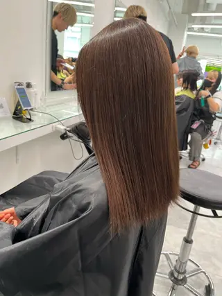 ロング カラー ブリーチなし💗 艶カラー 翔太郎のヘアスタイル