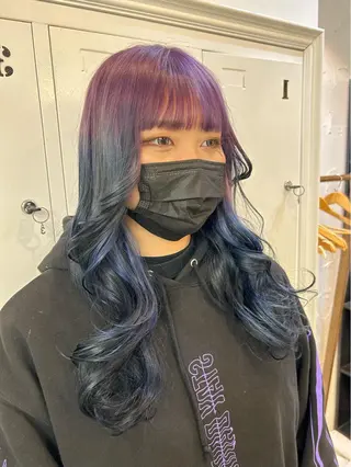 ロング カラー ヘアアレンジ 🎀暖色カラー🎀 ♡yurika♡のヘアスタイル