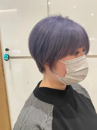 ショート カラー パーマ ヘアアレンジ 🌿レイヤー/ブリー チ/🌿JINのヘアスタイル