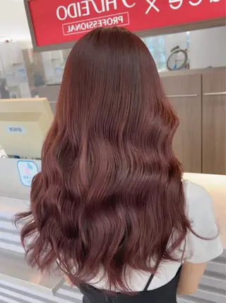 ミディアム 髪質改善カラー 指名No.1👑のヘアスタイル