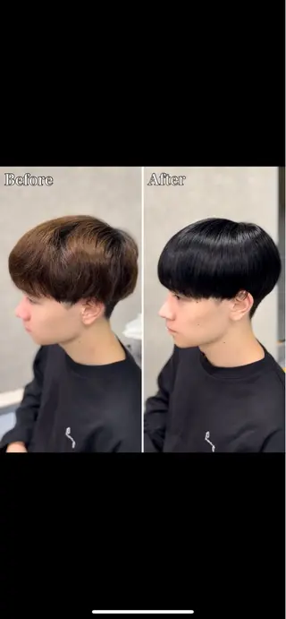 ミディアム カラー メンズ 🔮メンズ縮毛矯正 メンズパーマ💎竹永のヘアスタイル