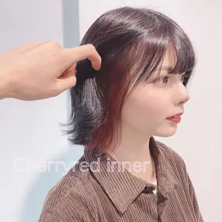 ミディアム カラー ヘアアレンジ ネイル マツエク・マツパ 𓏸レイヤー髪質改善 透けカラーカノン🫧のヘアスタイル