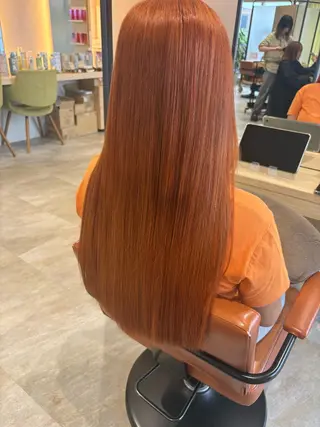 ロング カラー タナサワ ナツミのヘアスタイル