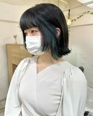 ショート カラー パーマ 髪質改善 縮毛矯正/ レイヤー/銀座/本木のヘアスタイル