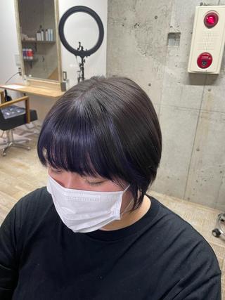 ショート カラー 阿部 智子のヘアスタイル