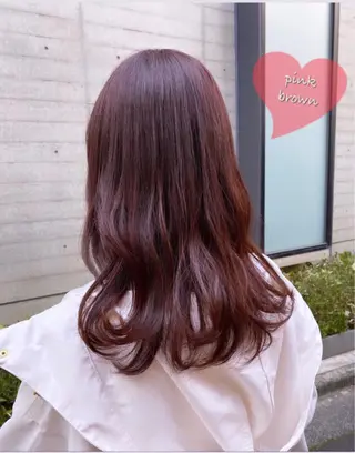 セミロング ✨色持ちの良い艶 カラー✨蟹江真世のヘアスタイル