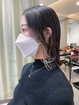 ミディアム カラー i'll 未空のヘアスタイル