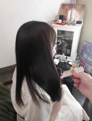 ロング カラー 渋谷頭浸浴|畑中| 【美女が沼る和空間】のヘアスタイル
