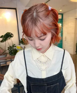 ミディアム 佐伯 美麗のヘアスタイル