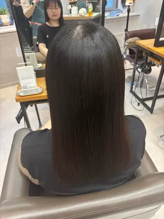 セミロング 推し活アレンジ🎀 艶カラー￤nanoのヘアスタイル