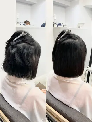 ショート カラー パーマ 生艶髪&レイヤー🔔 渋谷お薦めNo.1✨のヘアスタイル
