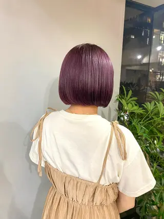 ショート カラー ヘアアレンジ ボブ /ニュアンス/ satomi🧸💖のヘアスタイル