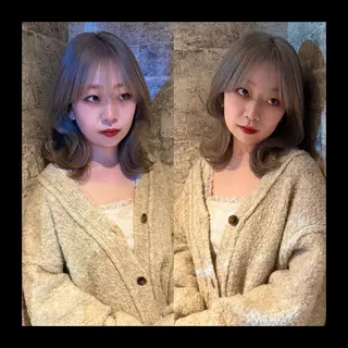ミディアム カラー mai / linoah˚✧のヘアスタイル