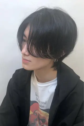 ミディアム メンズ メンズ レイヤー ウルフ 弓木啓輔のヘアスタイル