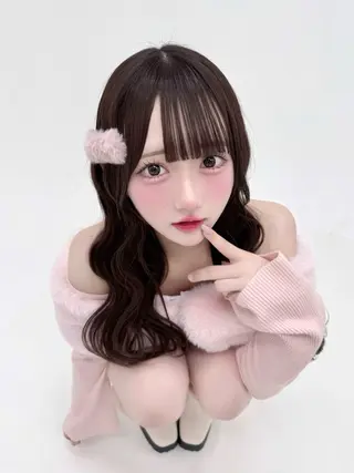 ミディアム カラー 🩰淡色ガーリー ｜甘めカラー♡ARIのヘアスタイル