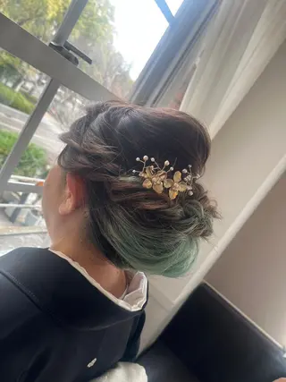 カラー ロング ヘアアレンジ BUCKS【天王寺】 バックス【駅30秒】のヘアスタイル