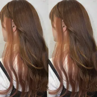 ロング カラー あさだ しゅうたろうのヘアスタイル