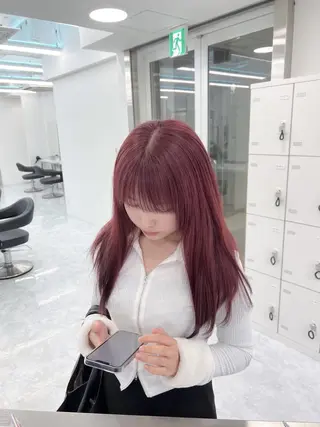 ロング カラー ヘアアレンジ ピンク・ベージュ🩰 カラー🫧とらのヘアスタイル
