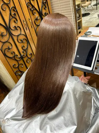 ロング カラー パーマ 銀座✨レイヤーカット 顔まわり/坂本亜裟海のヘアスタイル