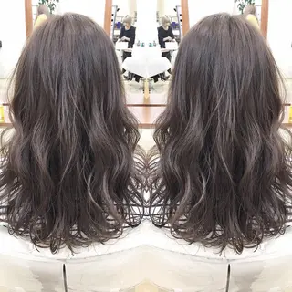 ロング コテ巻き風パーマ/ 店長/河島恭平のヘアスタイル