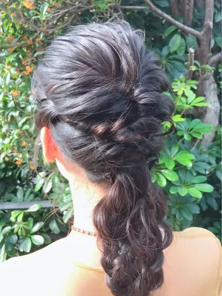 ヘアアレンジ ご新規様限定 透明感カラーKANAのヘアスタイル