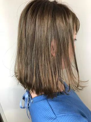 ミディアム カラー メンズヘア特化 崎田 成人のヘアスタイル