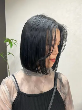 ミディアム ボブ／ストレート🎀 harukaのヘアスタイル