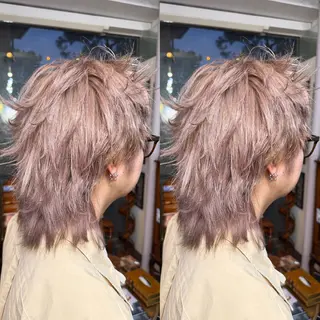 ショート カラー パーマ/レイヤー /ハイライト/AOIのヘアスタイル