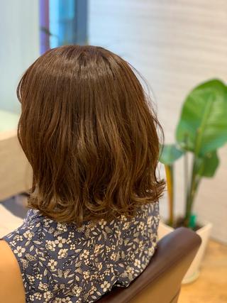 ミディアム 古川 永遠のヘアスタイル