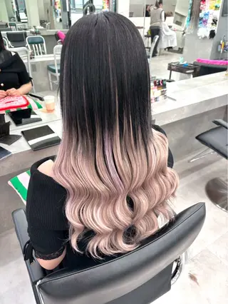 ミディアム 横浜 エクステ🎀 カラー/ルナのヘアスタイル