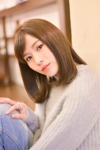 ミディアム カラー 美容室 LA BEAU大塚店のヘアスタイル