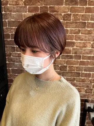 ミディアム カラー パーマ ヘアアレンジ メンズ キッズ ネイル マツエク・マツパ アイブロウ 久木原 ゆりのヘアスタイル