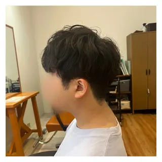 パーマ メンズ 北上 春華のヘアスタイル