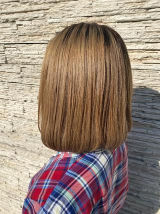 セミロング カラー 似合わせが得意 村松慧汰のヘアスタイル