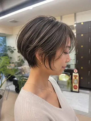 ショート 髪質改善・縮毛矯正 白根凌二のヘアスタイル