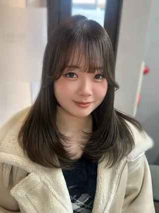 セミロング urara♡/ Bob.透明感カラーのヘアスタイル
