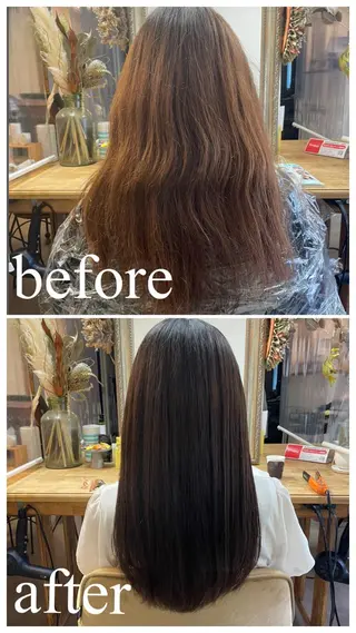ロング カラー 英語ok sohee ソヒ 305号室のヘアスタイル