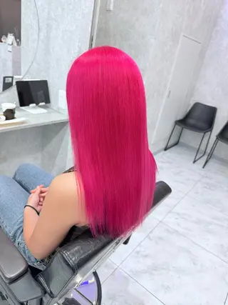 セミロング カラー 🌺ハイトーン🌺 矢葺 なぎさ🌺🌺のヘアスタイル