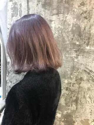 ミディアム カラー Pia ツボイ ケイタのヘアスタイル