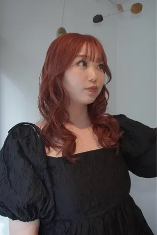 ミディアム manami/ヘア セット/ハイトーンのヘアスタイル