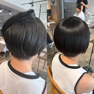 ショート 🫧ブリーチカラー/ 透明感/みきのヘアスタイル