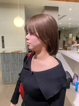 ミディアム カラー 履歴回収❎ブリーチ/ レイヤーボブ🪄aiのヘアスタイル