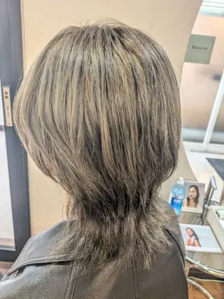 ミディアム カラー 種市 心愛のヘアスタイル