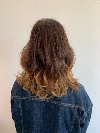 セミロング カラー 古橋 瑞希のヘアスタイル