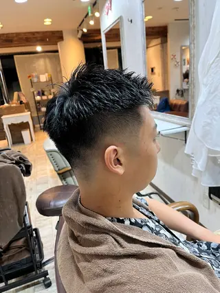 メンズ キンサダ ワンリダのヘアスタイル