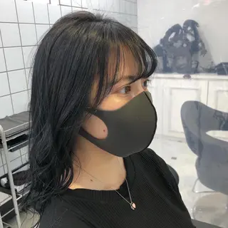 セミロング カラー パーマ ヘアアレンジ メンズ キッズ ネイル マツエク・マツパ KANAMI 🌏のヘアスタイル
