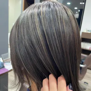 ロング カラー たなか りなのヘアスタイル