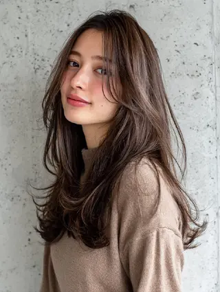ロング パーマ ヘアーサロン ブランコのヘアスタイル