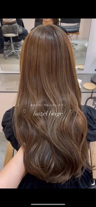 ロング カラー nanami🏷🤎 ベージュのヘアスタイル